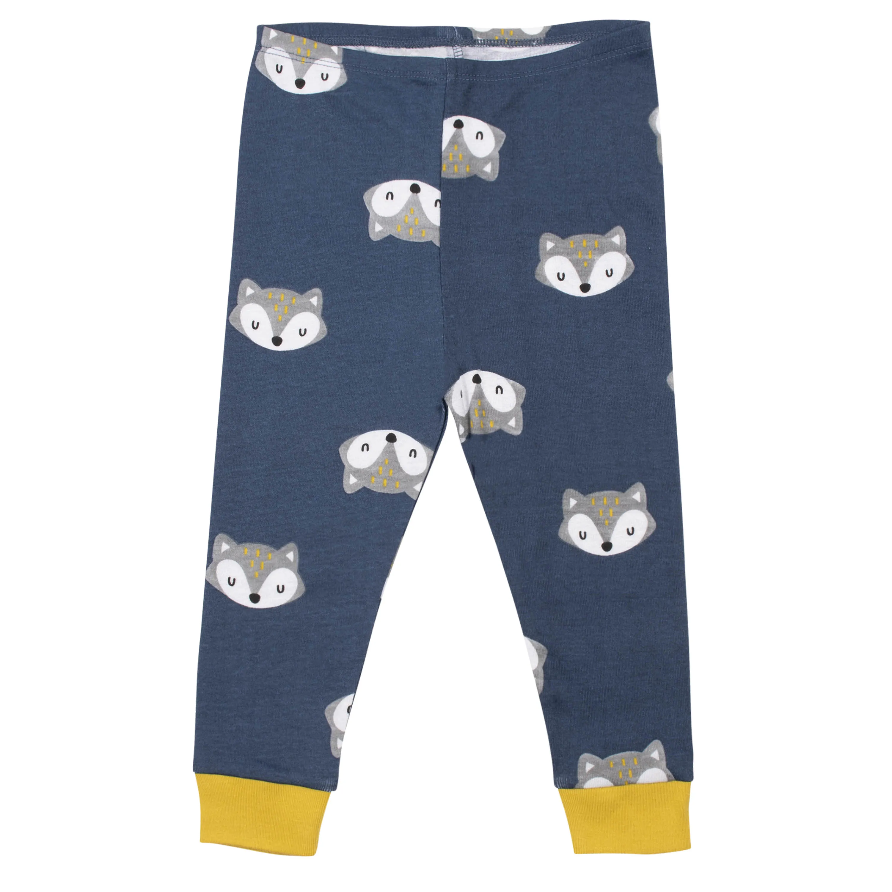 Toddler Boys' 4-Piece Organic Fox Snug Fit Pajamas