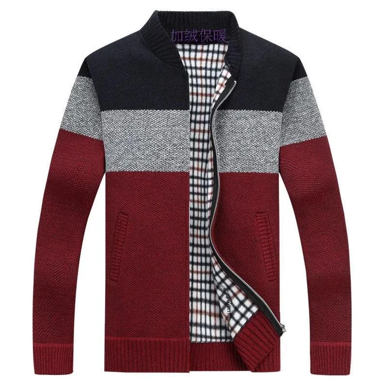 Tops Stylish Cardigan Knitted Jacket Sweater No Collar Outerwear