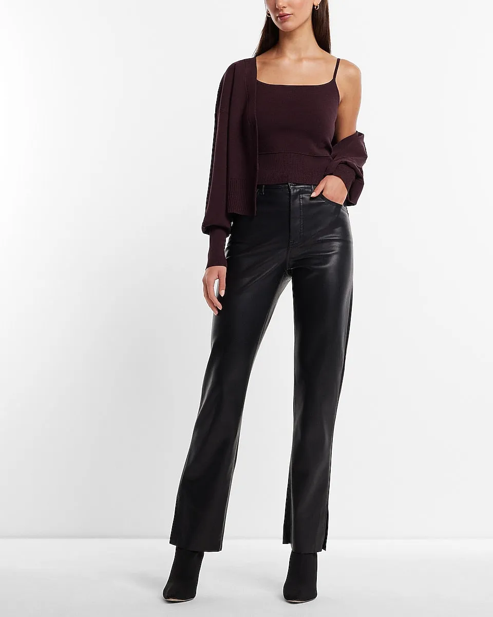 V-Neck Dolman Sleeve Cardigan in Dark Purple