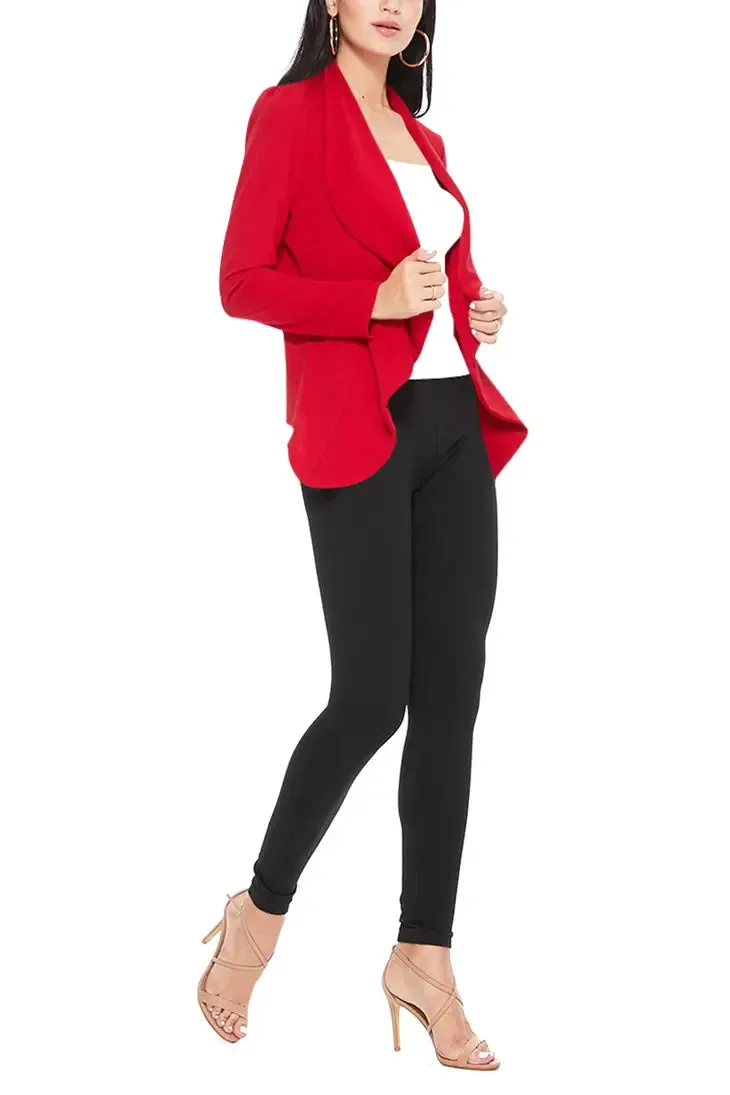 Women's Solid Casual Career Blazer Jacket